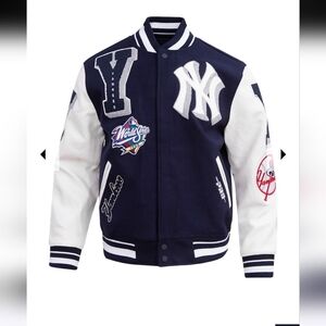 Yankees Navy and White Varsity Jacket